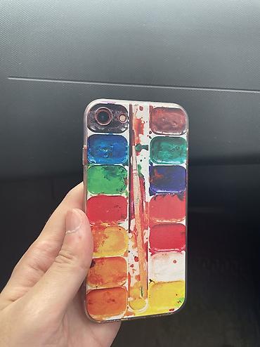 Apple iPhone: IPhone SE 2020, Б/у, 64 ГБ, Красный, Чехол, 77 % — 6