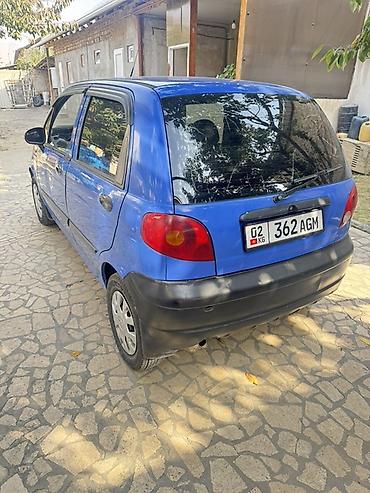 кочкор авто: Daewoo Matiz: 2001 г., 0.8 л, Кол менен иштөөчү, Бензин, Хетчбек — 5