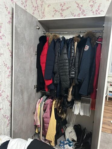 купить металлический шкаф для одежды бу: Шкаф для одежды, Новый, Прямой, ЛДСП
