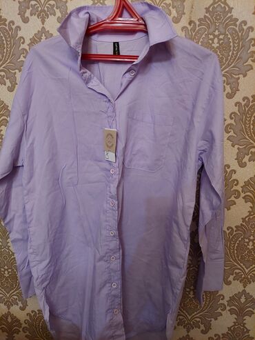 женское блузки с кружевами: L (EU 40), цвет - Сиреневый