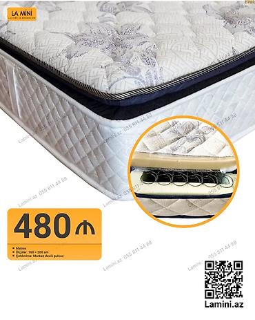 Məhsul: La Mini döşəklər • Model 1 – 160×200 sm - Yaylı ortopedik