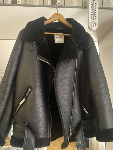 qadin kurtkalari yeni: Женская куртка Zara, XL (EU 42), цвет - Черный