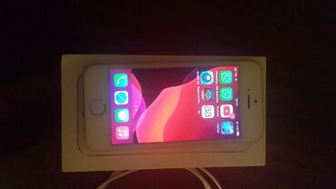 adapter iphone: IPhone SE, 16 GB, Qızılı, Barmaq izi