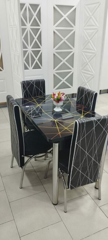 Masa və oturacaq dəstləri: *Hazır elde olan* ✔️Türk istehsalı🇹🇷 ✔️Kuxna üçün stol stul dəsti -da lalafo.az — 6 Masa və oturacaq dəstləri: *Hazır elde olan* ✔️Türk istehsalı🇹🇷 ✔️Kuxna üçün stol stul dəsti — 6