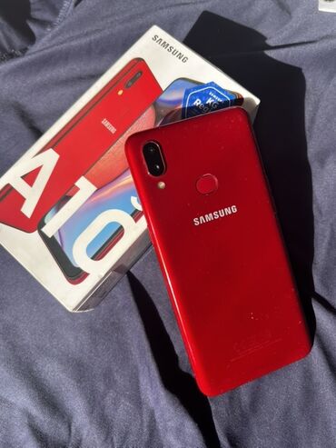 чайники разные цвета: Samsung Galaxy A10s, Колдонулган, 32 ГБ, түсү - Кызыл, 2 SIM