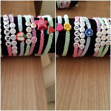 Narukvice: Narukvice Hand Made 150 vockice, 200 ime, 250 perlice Isporuka Slanje — 9