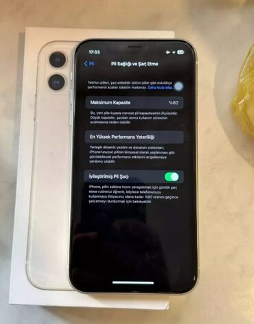 ayfon telefon zengleri: IPhone 11, 128 GB, Ağ, Barmaq izi