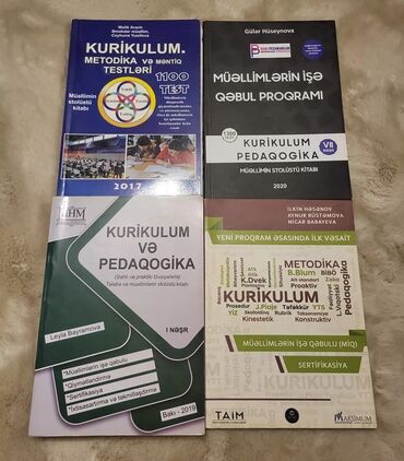 Tədris ədəbiyyatı: Kurikulum kitabları 4 kitab 20 manat