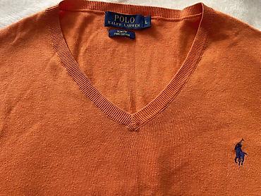 Свитера: Мужской свитер, Ralph Lauren, L, цвет - Оранжевый — 2