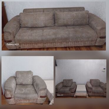 Komodlar: İşlənmiş, Divan, 2 kreslo, Bazalı, Açılan