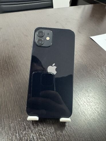 авто могинтафон: IPhone 12, Колдонулган, 128 ГБ, Midnight, Каптама, 79 %