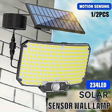 dm sesir: 1 kom. Solarne zidne lampe sa senzorom pokreta, pametna 234LED solarne — 1