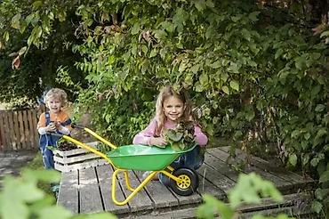 Sve za dečije igralište: Dečija metalna kolica za baštu - Robusna baštenska kolica prilagođena — 3