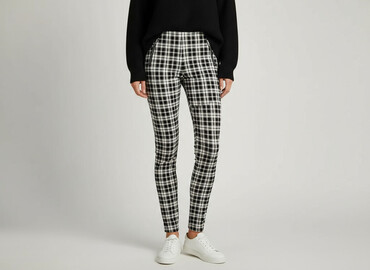 legginsy z zamkiem w kroku: Zara, Legginsy Eleganckie damskie, rozmiar S