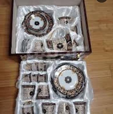 valentin: Çay dəsti, rəng - Qızılı, Farfor, Versace, 24 nəfərlik, İtaliya — 3