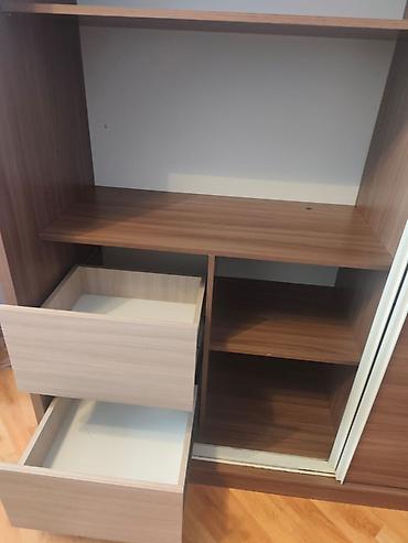 boru: Güzgülü sürgülü qapılı qarderob - Material: laminat/LDSP ağac — 2