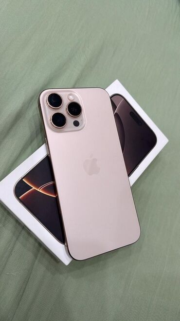 фото видео услуги: IPhone 16 Pro Max, Б/у, Золотой, Коробка