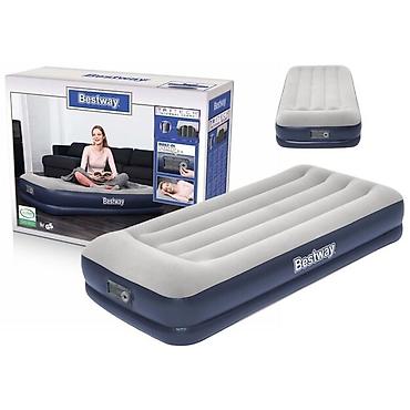 надувной: Надувная кровать с подголовником Bestway 67723 Tritech Airbed — 1