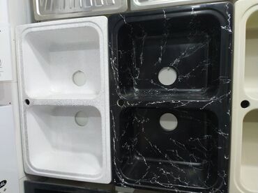 qab yumaq ucun moyka: Mətbəx üçün nəzərdə tutulmuş iki gözlü lavabo, mətbəxdə qab-qacaq