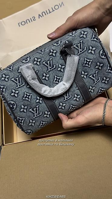 Классические сумки: Классическая сумка, Louis Vuitton, Китай, Материал: Джинс, Винтажный стиль, Застежка на молнии, Подкладка из мягкого материала, Женские, Новый — 2