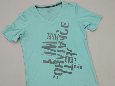 turkusowy t shirty damskie: T-shirt, M (EU 38), condition - Good