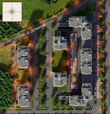 Продажа квартир: 2 комнаты, 81 м², Элитка, 7 этаж, ПСО (под самоотделку) — 7