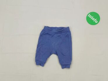 Spodnie, 1-3 m, wzrost - 62 cm., stan - Dobry, wzór - Jednolity kolor, kolor - Niebieski