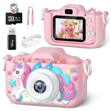 polovna ikea kuhinja za decu: Decji fotoaparat Unicorn Roze NOVO Boja: roze Model: jednorog