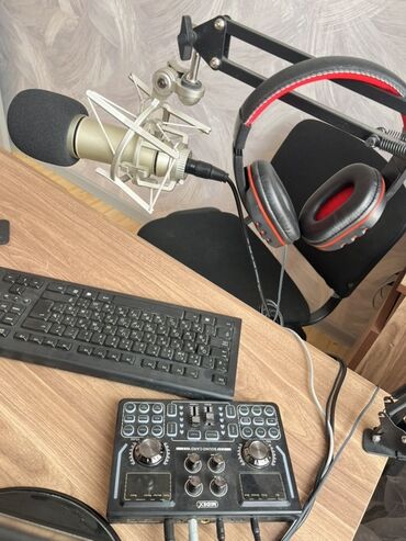 boya mikrofon: Studiya səsyazma dəsti – Midex CXT-CS kondensator mikrofon və USB səs