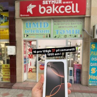 iphone 12 bakida: IPhone 16 Pro, 128 GB, Zəmanət