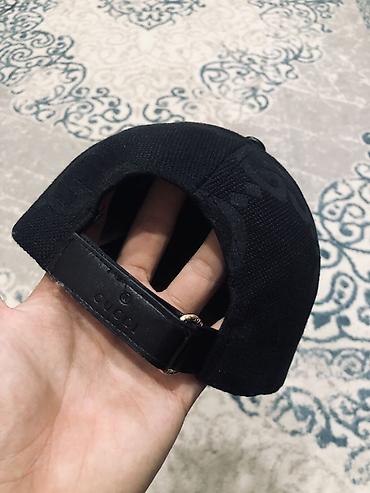 made: Кепка Gucci в чёрном цвете с фирменным жаккардовым узором GG по всей — 3