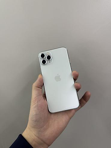 Apple iPhone: IPhone 11 Pro, Б/у, 256 ГБ, Белый, Защитное стекло, Чехол, 80 % — 1