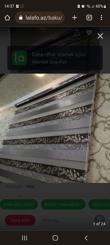 Pərdə və tüllər: Jalüz pərdə ucuz  sok qiymətlər bizdə 2 ya 3 günərzində hazırlama — 11