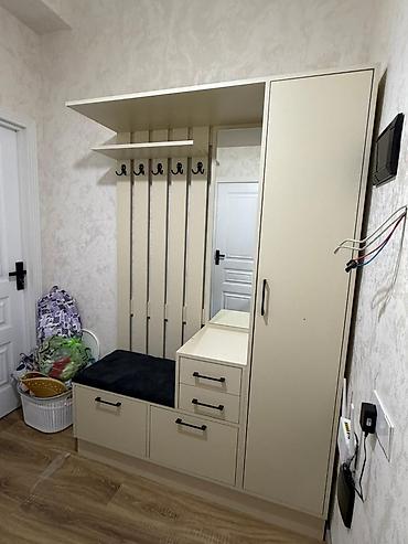 Dəhliz üçün funksional giriş mebel dəsti - Rəng: krem/bej, qara