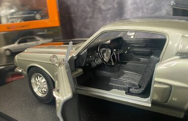 Avtomobil modelləri: Коллекционная модель SHELBY MUSTANG GT500KR silver 1968 Road — 14
