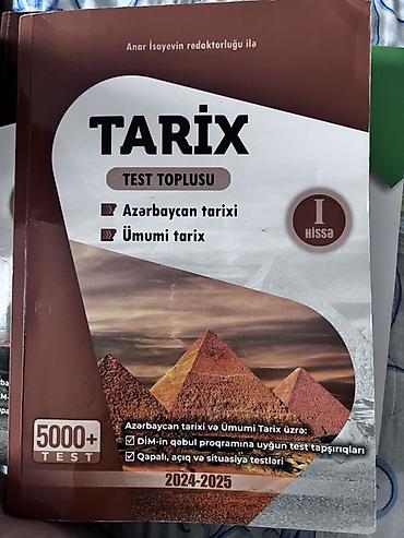 Testlər: Məhsul: “Tarix – bezi seyfeleri işlenib Məzmun: - Azərbaycan tarixi — 1