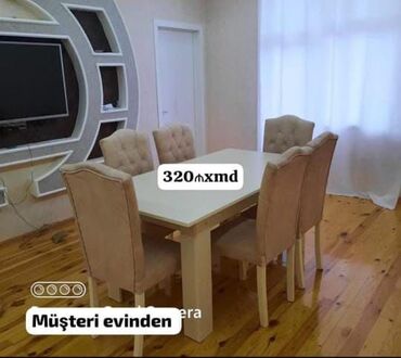 Dolablar: Qonaq otağı üçün, Yeni, 6 stul