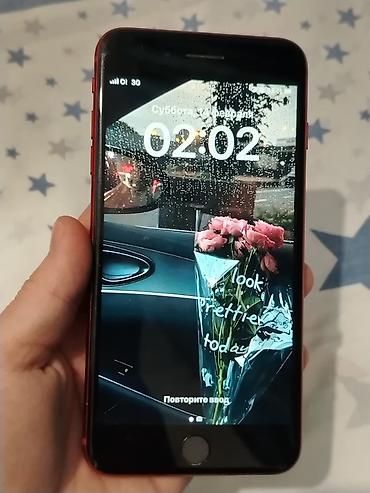 Apple iPhone: IPhone 8 Plus, Б/у, 64 ГБ, Красный, Зарядное устройство, Защитное стекло, Чехол, 70 % — 3