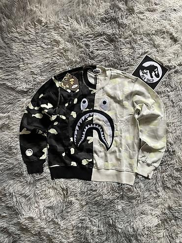 pull and: Свитшот A Bathing Ape (BAPE) Shark Camo Split - Оригинальный дизайн — 2