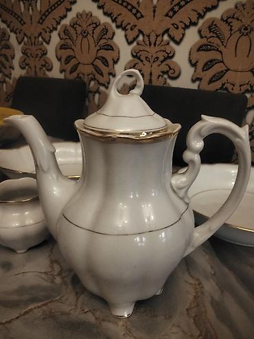 Qab-qacaq və mətbəx ləvazimatları: Çay dəsti, rəng - Ağ, Farfor, Polşa — 2