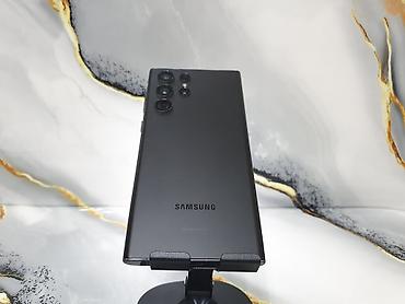Samsung Galaxy S22 Ultra, Б/у, 128 ГБ, цвет - Черный, 1 SIM, 2 SIM, eSIM