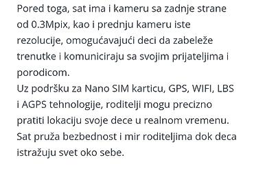 Ručni satovi: MOYE JOY 4G – pametni sat za decu NOVO! saljem nakon uplate ili licno — 10