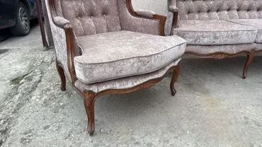 Stilske garniture: Stilska garnitura - trosed i dve fotelje - KAO NOVA 🛋️✨ Trosed sa dve — 8