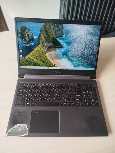 ноутбуктар: Ноутбук, Acer, 8 ГБ ОЗУ, Intel Core i7, 15.6 ", Для несложных задач, память SSD