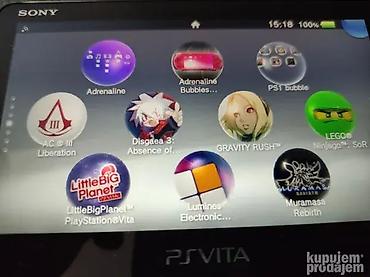 PS Vita (Sony Playstation Vita): 🎮 Sony PlayStation PS VITA Slim (PCH-2016) Blue/Black – Japanska — 8
