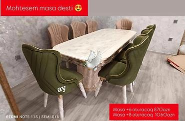 mebillər: Qonaq otağı üçün, Yeni, 6 stul — 1