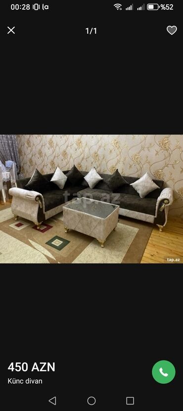 Divanlar: Künc divan, Yeni, Açılan, Bazalı, Parça, Şəhərdaxili pulsuz çatdırılma — 9