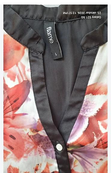 pull and bear novi sad: Ženska bluza Flame – model sa floralnim printom - Brend: Flame - — 2