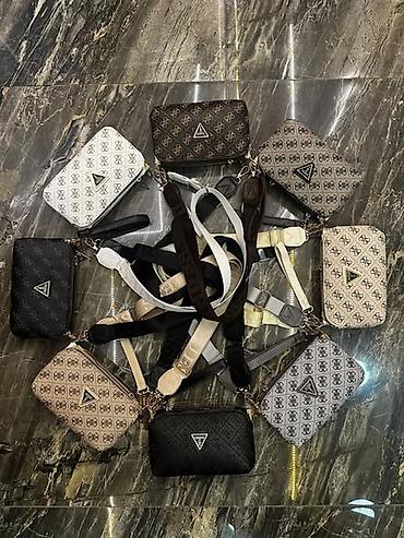 nakit stradivarius: Kompaktne ženske crossbody torbice sa monogram printom - Model — 2