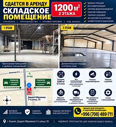 рынок азис: 1200 м², С системой безопасности, На рынке, базаре — 1